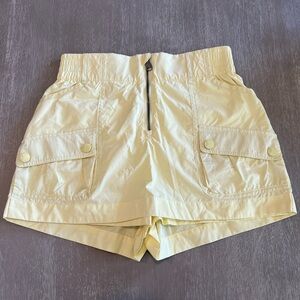 Free People Fp movement Thru hiker yellow cargo skort skirt women’s size XS